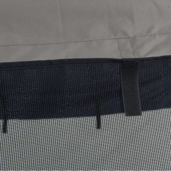 vidaXL biminitop med 4 buer og sidevægge 243x(185-198)x137 cm