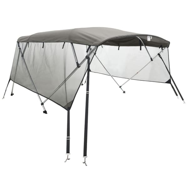 vidaXL biminitop med 4 buer og sidevægge 243x(185-198)x137 cm