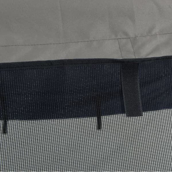 vidaXL biminitop med 3 buer og sidevægge 183x(137-152)x137 cm