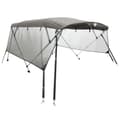 Miniatyrbilde 1 av 11: vidaXL Båtkalesje 3-buet med sidevegger i netting 183x(185-198)x137 cm
