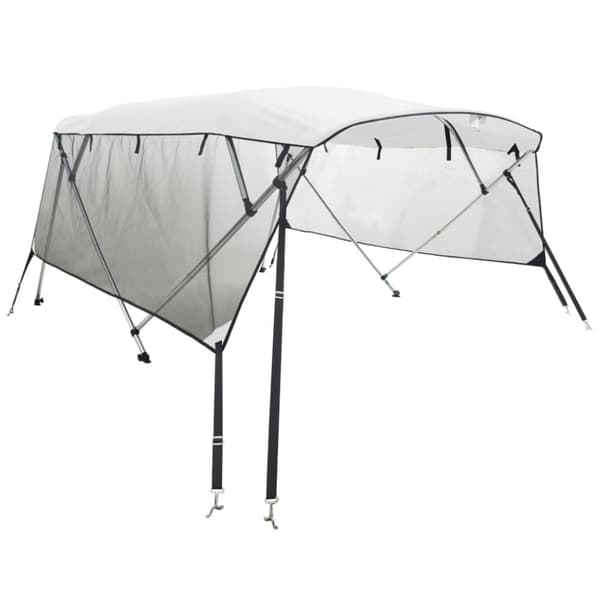 vidaXL Båtkalesje 3-buet med sidevegger i netting 183x(170-182)x137 cm