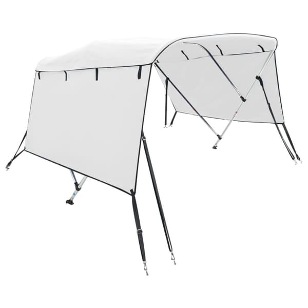 vidaXL 3-kaarinen Bimini-kate sivuseinillä 183x(137-152)x137 cm