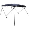 Miniatyrbilde 2 av 11: vidaXL Båtkalesje 3-buet med sidevegger i netting 243x(170-182)x137 cm