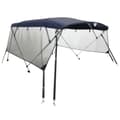 Miniatyrbilde 1 av 11: vidaXL Båtkalesje 3-buet med sidevegger i netting 243x(170-182)x137 cm