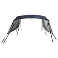 Miniatyrbilde 3 av 11: vidaXL Båtkalesje 4-buet med sidevegger 243x(230-244)x137 cm