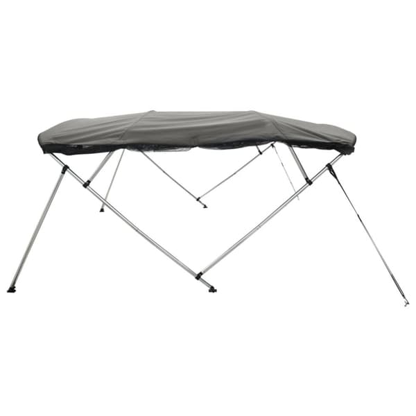 vidaXL Båtkapell med 3 bågar med sidoväggar i nät 183x(170-182)x137 cm