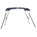 Miniatyrbilde 4 av 11: vidaXL Båtkalesje 3-buet med sidevegger 183x(170-182)x137 cm