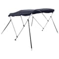 Miniatyrbilde 2 av 11: vidaXL Båtkalesje 3-buet med sidevegger 183x(170-182)x137 cm