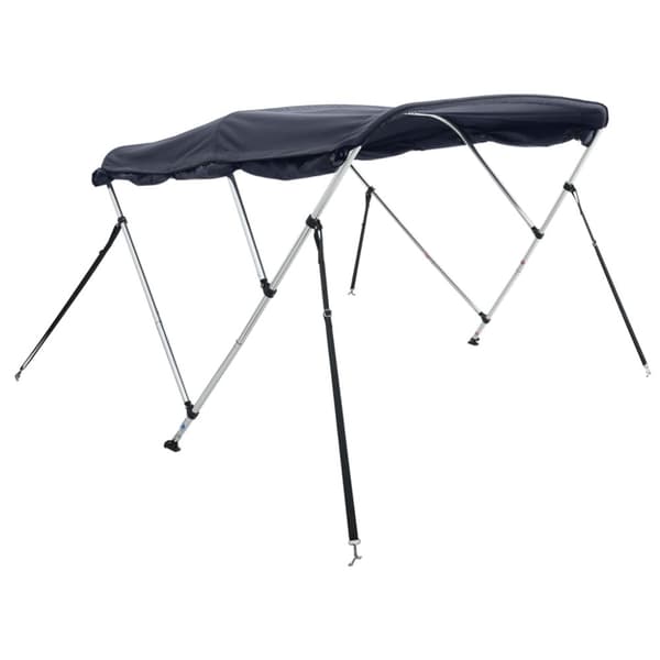 vidaXL Båtkapell med 3 bågar 183x(137-152)x137 cm