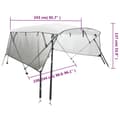 Miniatyrbillede 9 af 10: vidaXL biminitop med 4 buer og sidevægge 243x(230-244)x137 cm