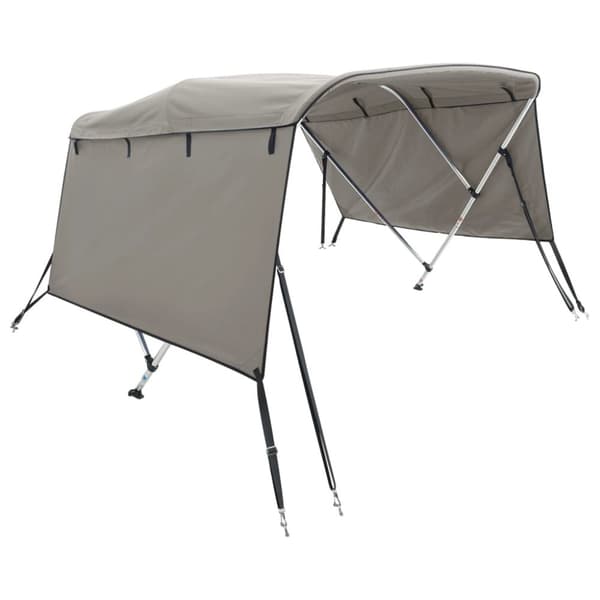 vidaXL Båtkalesje 3-buet med sidevegger 183x(170-182)x137 cm
