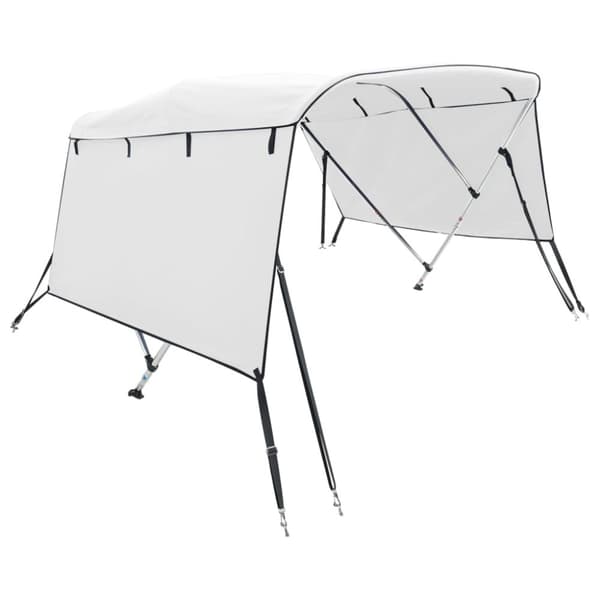 vidaXL Båtkapell med 4 bågar 243x(170-182)x137 cm
