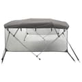 Miniatyrbilde 6 av 11: vidaXL Båtkalesje 3-buet med sidevegger i netting 243x(170-182)x137 cm