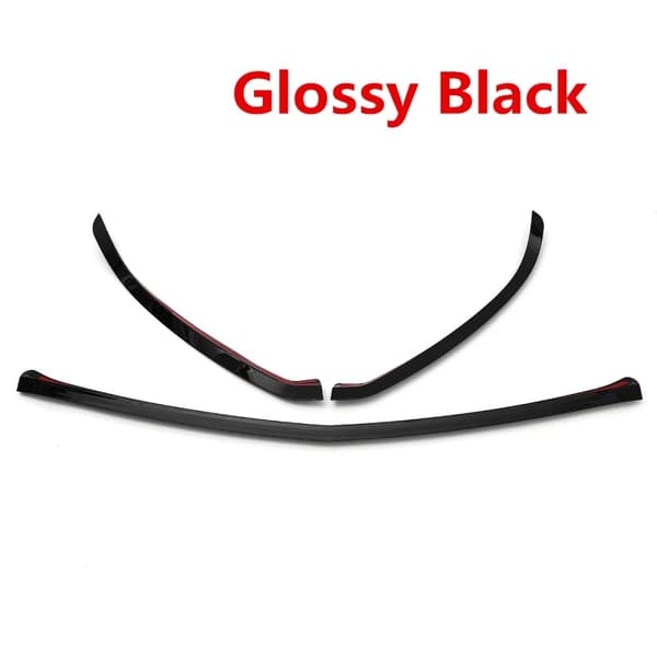 Blank Front Bumper Lip Splitter i blank sort, nem installation, til Mercedes-Benz A-klasse 2019+.,Glossy sort