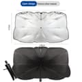 Miniatyrbillede 6 af 6: Lollanda Car Sunshade 140x90 cm – foldbar forrude solskærm, UV-beskyttelse og varmeisolering