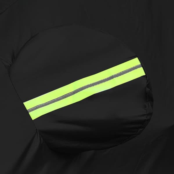 Universal Car Cover 530 cm – Sort, 4 Justerbare Stropper & Reflekterende Strimler