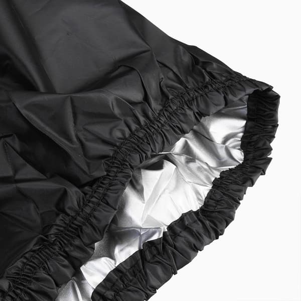 Universal Car Cover 530 cm – Sort, 4 Justerbare Stropper & Reflekterende Strimler