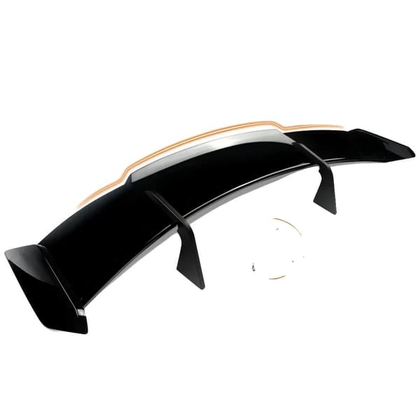 Bagspoiler til BMW M3 G80/M4 G82, High-Kick GT stil, blank sort,Glansende Sort