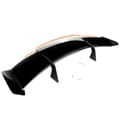 Miniatyrbillede 1 af 2: Bagspoiler til BMW M3 G80/M4 G82, High-Kick GT stil, blank sort,Glansende Sort