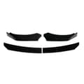 Miniatyrbillede 1 af 2: Universal bil front splitter, blank sort, nem installation,Glossy Sort