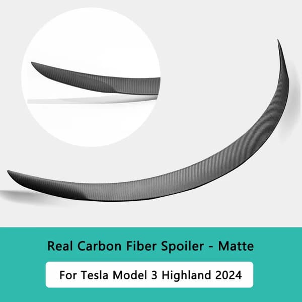 Kulfiber Spoiler, Forbedre Køreeffektivitet, Ikke-ødelæggende Installation,matte