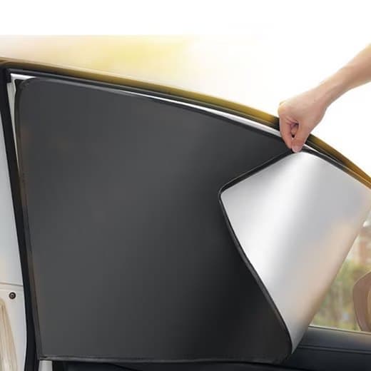 Lollanda Car aurinkosuoja 2 kpl, aurinkosuojaverho, auton pimennysverho – magneettinen, 80x50 cm, UV-suoja - helppo asentaa