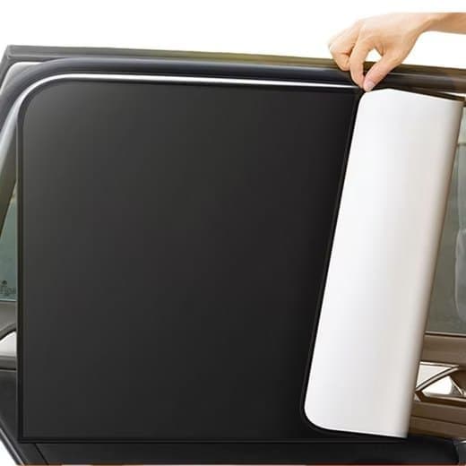 Lollanda Car aurinkosuoja 2 kpl, aurinkosuojaverho, auton pimennysverho – magneettinen, 80x50 cm, UV-suoja - helppo asentaa
