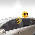 Pikkukuva 2 / 6: Lollanda Car Sun Shade 2-pakkaus, Aurinkosuojaverho, Lämmöneristys - Magneettinen, UV-suoja, Musta - Takaikkuna / Etuikkuna, Helppo asentaa