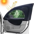 Miniatyrbillede 1 af 7: Lollanda Bilsolskærm 2-pak, Solbeskyttelsesgardin, Solbeskyttelse til bil – UV-beskyttelse, Lynlås, Nem at installere