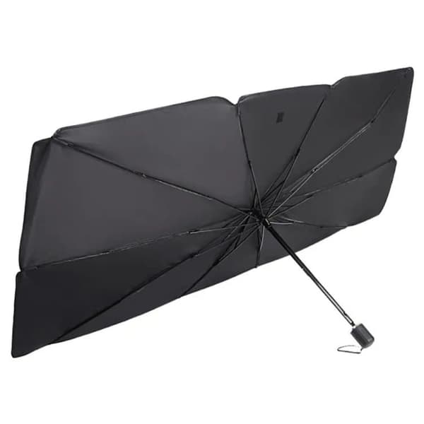 Lollanda Solskærmsbil, Stor Smart Solskærm – Foldbar, Varmebeskyttelse, 125x65/140x80cm, UV-beskyttelse, Forrude, Paraply
