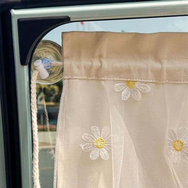 Lollanda solgardin bil, bilvinduesgardin – blondedesign, sugekopper, UV-beskyttelse, foldbar, varmebeskyttelse