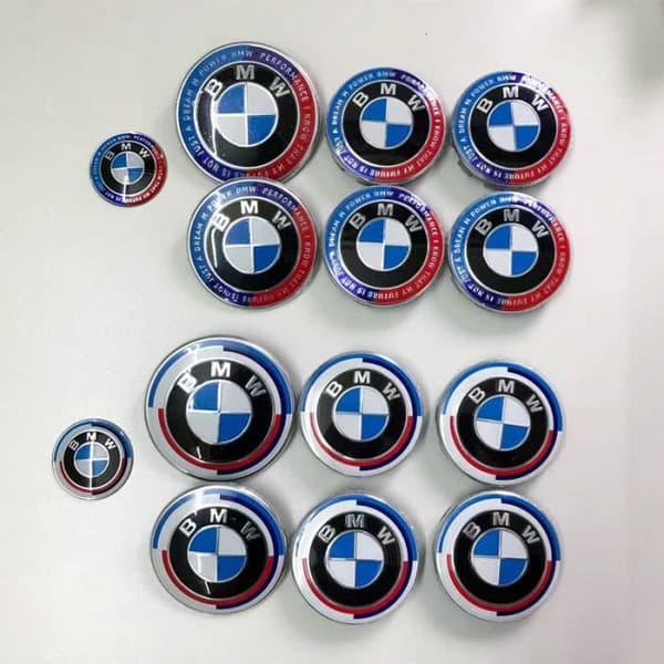 BMW Begränsad utvändig modifiering av 50-årsjubileums LOGO BADGE jubileumsstil--Framåtreferens 73mm