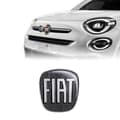 Miniatyrbild 1 av 3: Fiat 3D Replacement Black Logo Sticker för 500X, fram