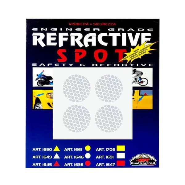 Refractive Adhesives Circles, Vit, 4 stycken