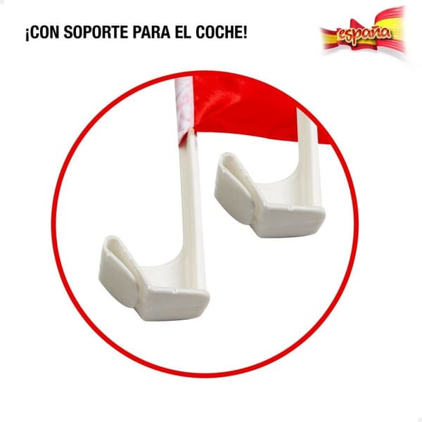 Car flag holder Colorbaby 45 x 30 cm Spanien 2 Delar 24 antal