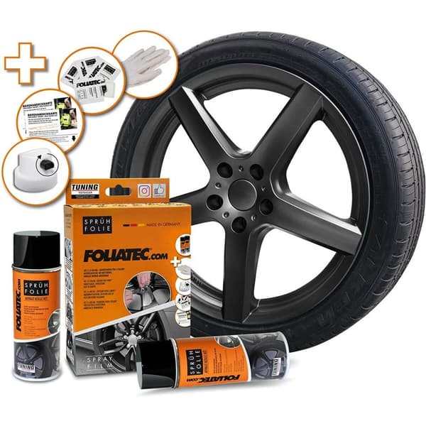Flytende gummi til biler Foliatec Antrasitt metallisk 2 x 400 ml