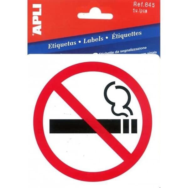 Skyltetikett - Cigarett - 11,5x11,5cm - Apli