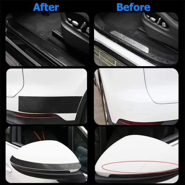 Lollanda Anti-Shock Cover til Bil - Carbon Fiber Impact Cover - 5cm x 10m