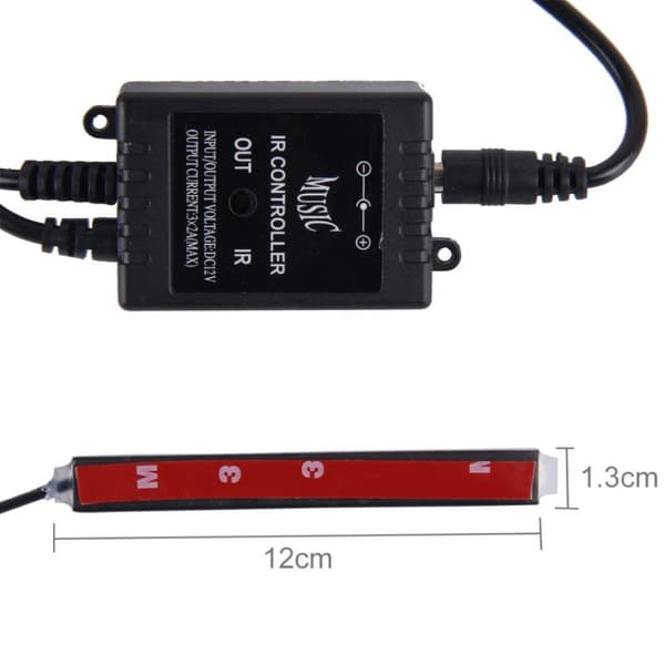 4-i-1 LED-belysning till Bilgolv (RGB Neon) - Ljud- & fjärrkontroll