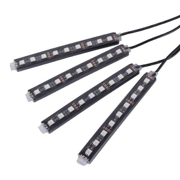 Belysning bilgulv 36stk LED 4i1 RGB Neon - Lydkontroll og fjern