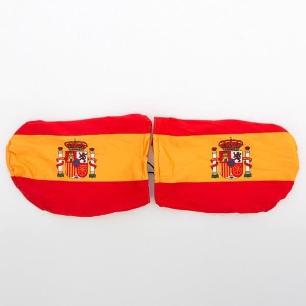 Skyddar med spansk flagga för speglar - Supporter spaniens bil