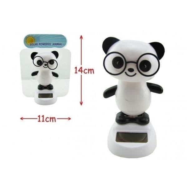 Animerad Solar Panda Figurine Solar Energy Panda