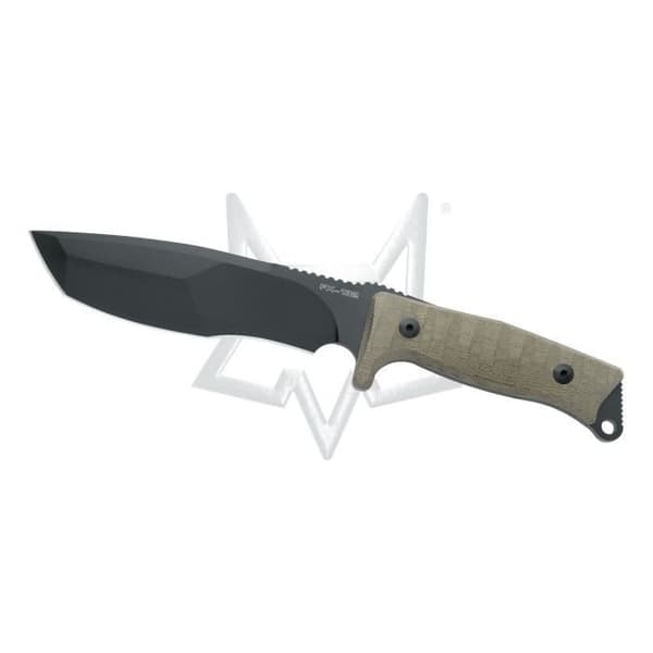 Fox traper väte Horch belagd Bld 3D CNC Green Handle Micarta