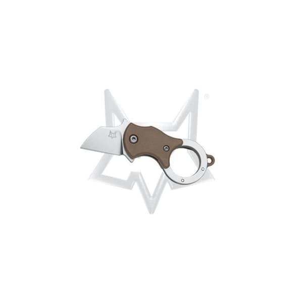 Fox mini ta-vikning. Coyote Brun Nylon HDL-1.4116 INOX ST. SandBl. Bld