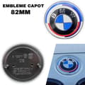 Miniatyrbild 3 av 6: BMW Limited Exteriör Modifiering 50-årsjubileum LOGO BADGE Jubileumsstil--Frontmarkör 82mm