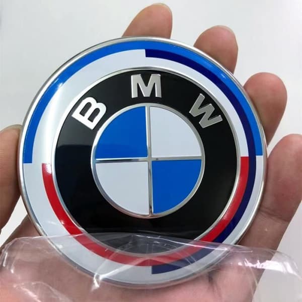 BMW Begränsad utvändig modifiering av 50-årsjubileums LOGO BADGE jubileumsstil--Framåtreferens 73mm
