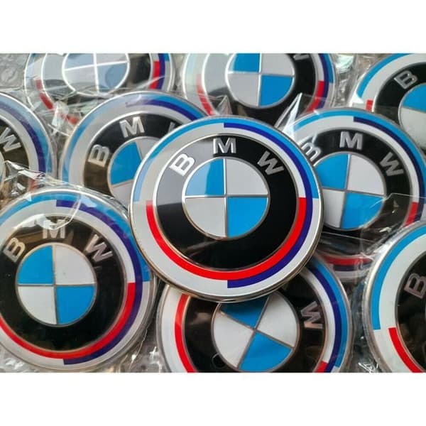 BMW M Logo 82mm Series 1 2 3 4 5 6 7 50th Anniversary Edition Retro Version 1