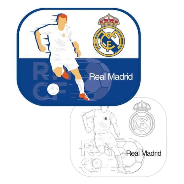 ARDITEX RM13736 Solskydd för Windows - 2 enheter - Målaraffisch ingår från CLUBS-Real Madrid CF