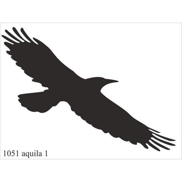 Autocollant sticker - Maxi dekor - Örn - 50 x 35 cm - Svart - Motståndskraftig och hållbar