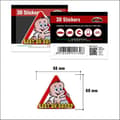 Miniatyrbild 2 av 4: 3D-dekal Baby on Board, 68 x 60 mm